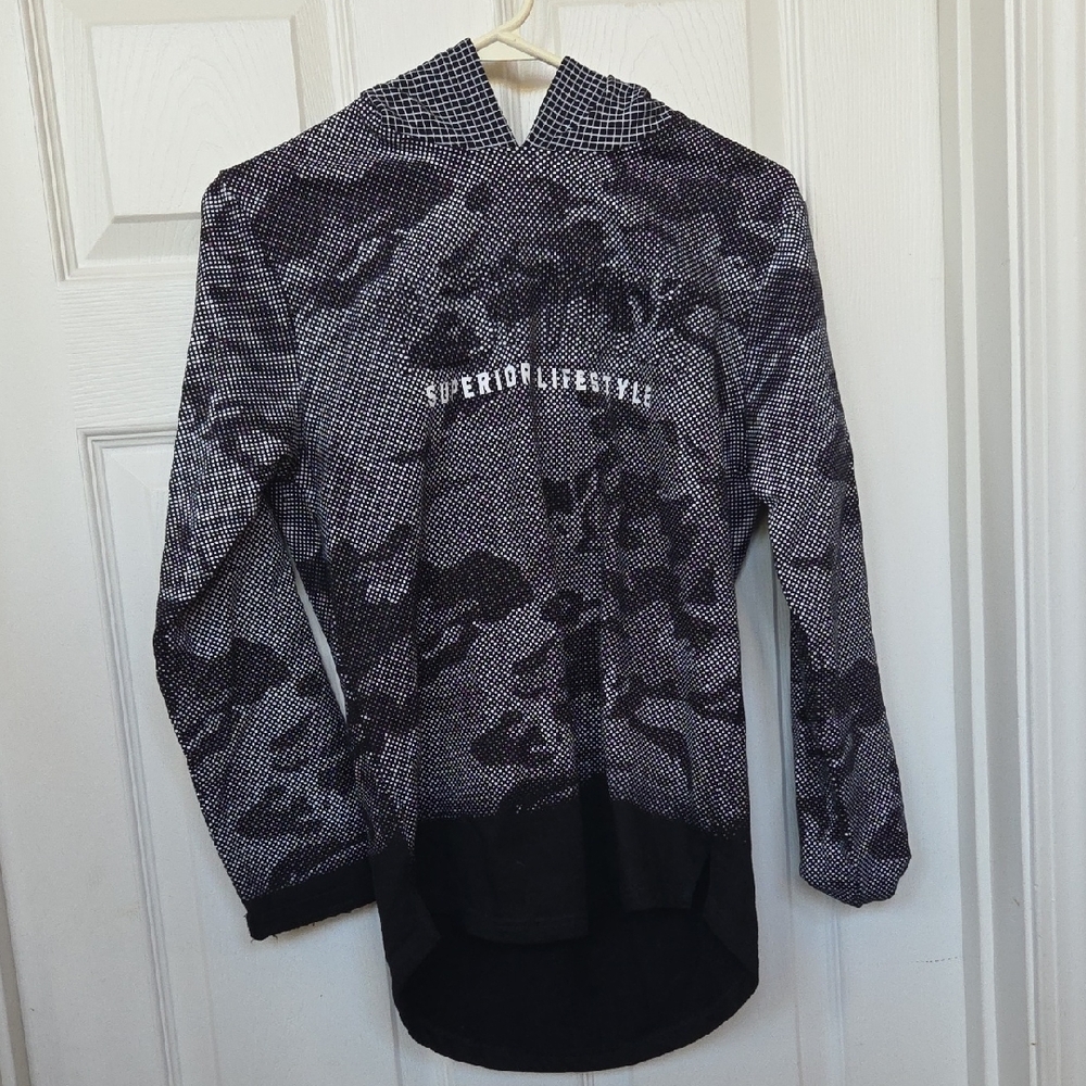 Superior Lifestyle Kids' Black & Gray Hooded Sweatshirt
